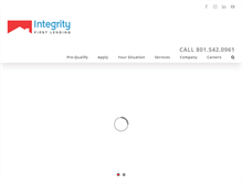 Tablet Screenshot of integritylending.com